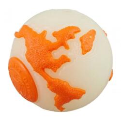 Planet Dog Orbee-Tuff Planet labda narancs/fehér 7, 5cm (68671)