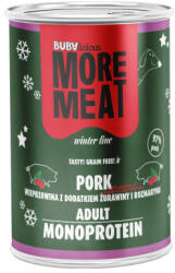 BUBA More Meat Winter Line - ünnepi menü sertés, áfonya, rozmaring konzerv 400g (BU3937)