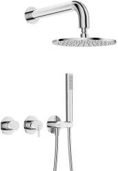 Deante Concealed shower set with overhead shower - with horizontal mixer (NQS_00YK)
