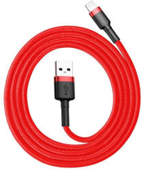 Baseus Cablul de încărcare Baseus Cafule USB-Lightning 2.4A 1m roșu (CALKLF-B09)