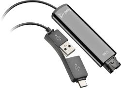 Poly POLY DA75 USB to QD Black Adapter TAA Interfész adapter (786C6AA) (786C6AA)