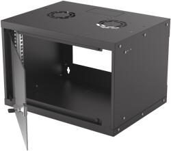 Manhattan 19" 6U Fali Rack Szekrény - 540x400 mm, Fekete (714143)