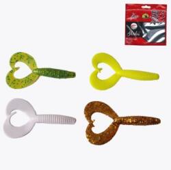 Frenetic TWISTER KÉTFARKÚ, Fluo sárga, 7cm, 5db/csomag (03 510207033007)