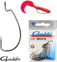 Gamakatsu Worm Offset 4/0 5/cs (146843-400) - jadabo