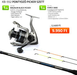 Nevis Pontyozó Picker szett Magnum Black Picker bot 3, 00m 40g + Force 3000 orsó (KB-552)