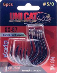 Uni Cat UNI CAT SX-67 Curved Point harcsázó Gripper méret 5/0 / 6db (1621250)