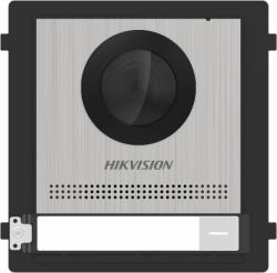 Hikvision Post exterior videointerfon modular IP HikVision DS-KD8003-IME1(B)/S, camera 2MP Full HD, buton apelare, Fish-eye, IR, 2 relee, iesire alimentare yala 12V, configurare WEB, protectie IP65, alimentare 
