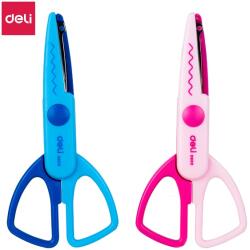 Deli 13, 5 cm színes cikk-cakk olló (DED60001) - bestbyte