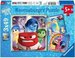 Ravensburger Детски пъзел Ravensburger 3 x 49 части - Отвътре навън (9370) - ozone