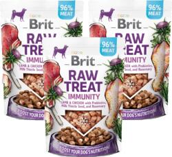 Brit CARE Dog Raw Treat Immunity Lamb & Chicken cu probiotice, semințe de armurariu și rozmarin 3x40g