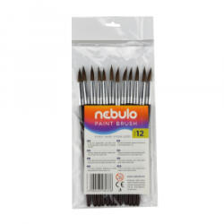 Nebulo Ecset 12-es festett nyéllel 12 db/csomag, (HE-1-12-F)