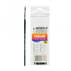 Nebulo Ecset 2-es festett nyéllel 12 db/csomag, (HE-1-2-F)