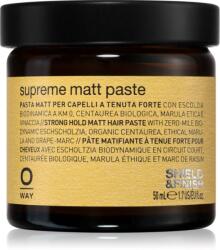 Oway Shield & Finish Supreme Matt Paste Matt hajformázó krém közepes rögzítéssel 50 ml