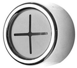 Suport de perete pentru prosoape, argintiu cu negru, diametru de 4.2 cm, inaltime de 2.2 cm, cu adeziv (4131)