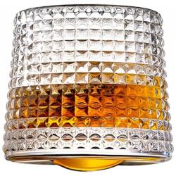 Whiskys pohár, Deluxe Rotating Diamond, 160 ml, 7, 3 x 6, 8 cm, vastag falú, texturált, forgó aljzatú, vastag falú, forgó aljzatú (3903)