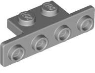 LEGO® 28802c86 - LEGO világosszürke lap 1 x 2 - 1 x 4 fordító, alul lekerekített sarkú (28802c86)