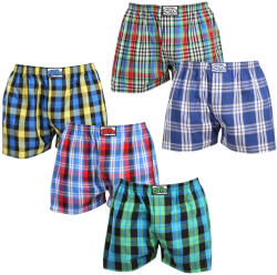  5PACK férfi bő szárú boxeralsók Styx klasszikus gumipánt többszínű (5A103640) L (34633754)