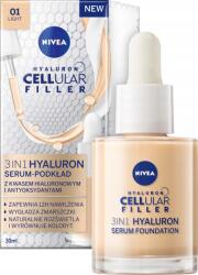 Nivea Szérum-alapozó Nivea Hyaluron Cellular Filler világos (95888 przeciwzmarszczkowy)