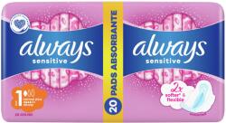Always Sensitive Normal egészségügyi betét szárnyakkal 20 db (157559)