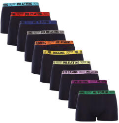 Lee Cooper 10PACK férfi boxeralsó Lee Cooper kék (LCUBOX10P0101-1410367) M - pepita
