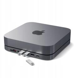 Satechi alumínium állvány Hub-al Mac Mini Usb-c 3x Usb-a micro Sd (ST-ABHFM)