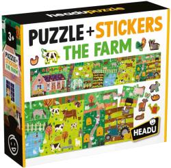 Headu Puzzle educațional Headu - Fermă, cu stickere (HMU59087) Puzzle