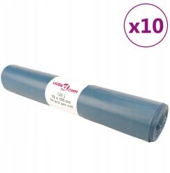 vidaXL Szemeteszsák, 100 db, kék, 120 L (120L25N)