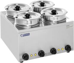Royal Catering Levestartó állomás 4x2, 75l nemesacél Royal Catering RCBM-4/4R 10010239 (10010239)