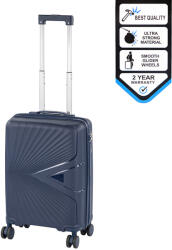 Leziter TraveLux Endure kabinbőrönd keményfedeles 55x40x20 cm sötét kék (M7905-BLU20) - geminiduo