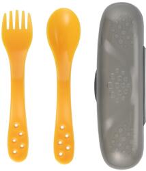 Canpol babies Canpol babies, set de tacamuri pentru copii in cutie, galben, 12 luni+ Set pentru masa bebelusi