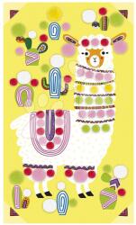 Janod Midi kreatív készlet Láma pomponokkal Llama Pom Poms Atelier Janod 3 kép készítésére 4 évtől J07802 (J07802)