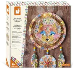 Janod Maxi kreatív készlet Napfogó lámpákkal String Art Dream Catcher with Lights Atelier Janod 300 szög 8 évtől J09161 (J09161)