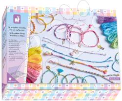 Janod Ékszerkészítő készlet Szivárvány karkötők Rainbow Wrap Bracelets to Make Atelier Janod 30 drb ékszer készítésére 8 évtől J09134 (J09134)