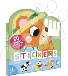 Janod Nagy matricák Farm Farm Animals Big Stickers Janod 50 drb 18 hó-tól J09188 (J09188)