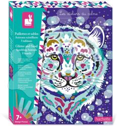 Janod Maxi kreatív készlet Csillámos homok Állatok Glitter and Sand Sparkling Animals Atelier Janod 5 ábra 7 évtől J09152 (J09152)