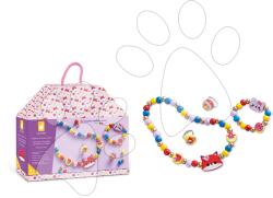 Janod Ékszerkészítő készlet Fa gyöngyök Erdei állatok Wooden Jewellery Pretty Forest Atelier Janod 4 drb ékszer készítésére 4 évtől J09128 (J09128)