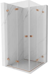 Mexen Lunar-F Duo сгъваема душ кабина 70 x 70 см, прозрачна, матирана мед - 836-070L-070P-65-00 (836-070L-070P-65-00)