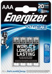 Energizer Ultimate Lithium AAA L92 ceruzaelem (4db/csomag) (7638900273267) (7638900273267) (7638900273267)