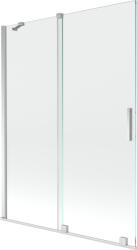 Mexen Velar двукрилен плъзгащ се параван за вана 130 x 150 cm, прозрачен, хром (896-130-000-01-01)
