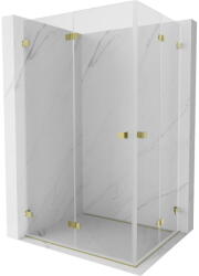 Mexen Lunar-F Duo сгъваема душ кабина 95 x 90 cm, прозрачна, златна - 836-095L-090P-50-00 (836-095L-090P-50-00)