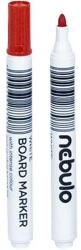 Nebulo Nebulo: WhiteBoard marker kúpos hegyű táblafilc piros színben (WBM/TM-WB568-RED) - innotechshop