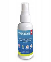  Webber kéz- és felületfertőtlenítő folyadék 70% etanol, zöld tea illat, 50 ml (02AWEB.DEZYNF.UF1170)
