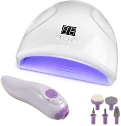 UV/LED köröm szett 12 W-os 12 LED lámpával és csiszológéppel (24406)