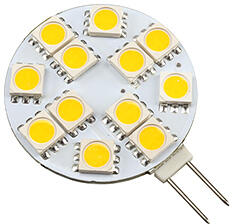 ANRO LED LED lámpa G4 (1.8W/120°) Tárcsa - természetes fehér DC! (SL-LR-12-5050 G4 NW)