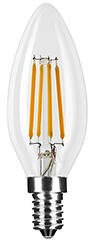 Modee E14 LED izzó Retro filament (4W/360°) Gyertya - természetes fehér (ML-CF4000K4WE14)