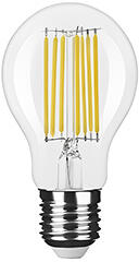 Modee E27 LED izzó Retro filament (12W/320°) Körte - meleg fehér (ML-A70F2700K12WE27)