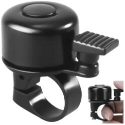 Trizand Kerékpárcsengő fekete, 3, 5 cm, alumínium, univerzális 22 mm rögzítő (00002356)
