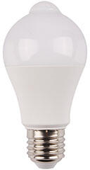 Avide E27 LED lámpa (9W/200°) Körte Smart - természetes fehér, mozgásérzékelővel (ASG27NW-8.8W-PIR)