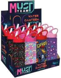 Luna Luna: Must Team mintás műanyag kulacs szívószállal többféle változatban 500ml 1db (000586436) - jatekshop