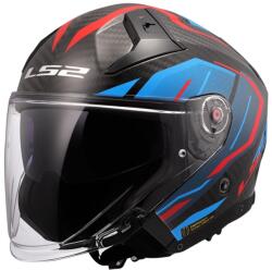 LS2 Casca de motociclete deschisa LS2 OF603 Infinity II C Urus albastru-rosu (LS366035426-MASTER)